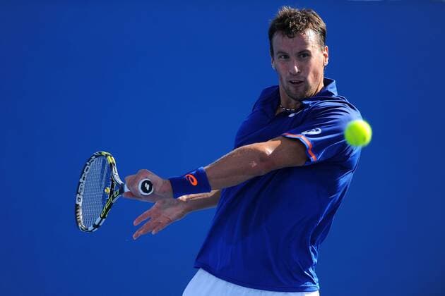 Kenny De Schepper (FRA) TENNIS : Open d Australie - Melbourne - 19 01 2015 TennisMagazine Panoramlc 