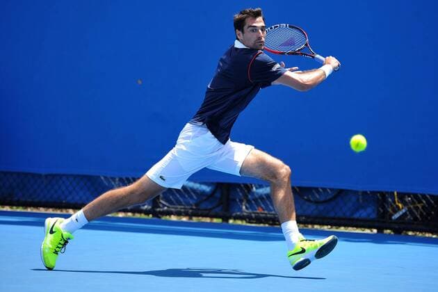 Jeremy Chardy (FRA) TENNIS : Open d Australie - Melbourne - 19 01 2015 TennisMagazine Panoramlc 