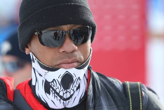 ALPINE SKIING - FIS WC Cortina d Ampezzo CORTINA D AMPEZZO,ITALY,19.JAN.15 - ALPINE SKIING - FIS World Cup, super giant slalom ladies. Image shows Tiger Woods (USA).