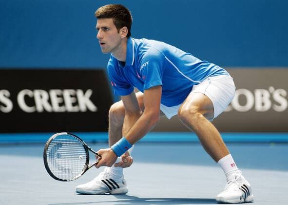TENNIS - ATP Tennis Herren Australian Open 2015 MELBOURNE,AUSTRALIA,20.JAN.15 - TENNIS - ATP World Tour, Grand Slam, Australian Open. Image shows Novak Djokovic (SRB).