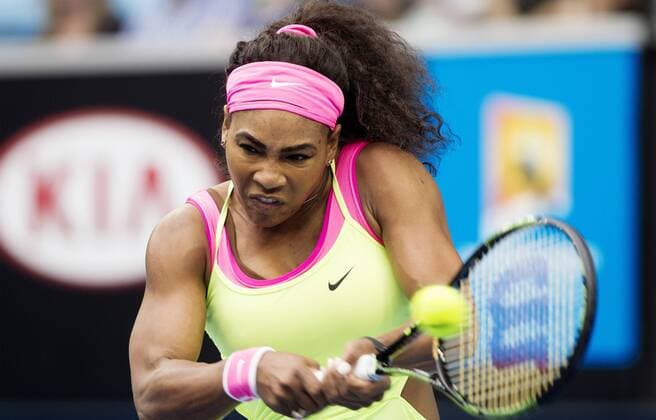 TENNIS - WTA Tennis Damen Australian Open 2015 MELBOURNE,AUSTRALIA,20.JAN.15 - TENNIS - WTA Tour, Grand Slam, Australian Open. Image shows Serena Williams (USA).