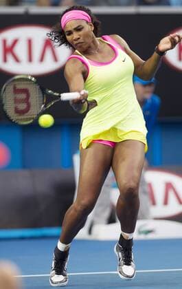 TENNIS - WTA Tennis Damen Australian Open 2015 MELBOURNE,AUSTRALIA,20.JAN.15 - TENNIS - WTA Tour, Grand Slam, Australian Open. Image shows Serena Williams (USA).