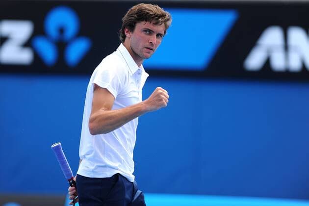 Gilles Simon (FRA) TENNIS : Open d Australie - Melbourne - 20 01 2015 TennisMagazine Panoramlc 