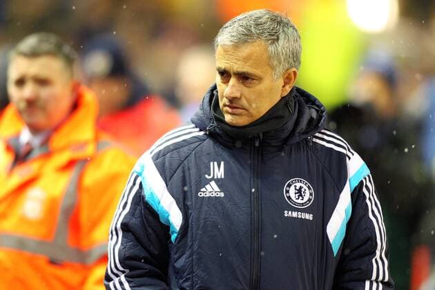 Aktuell FuÃŸball, England, Capital One Cup, FC Liverpool - FC Chelsea 20.01.2015. Anfield, Liverpool, England. Capital One Cup Semi Final. Liverpool versus Chelsea. Chelsea manager Jose Mourinho xPaulxKeevilx  ActionPlus11591151