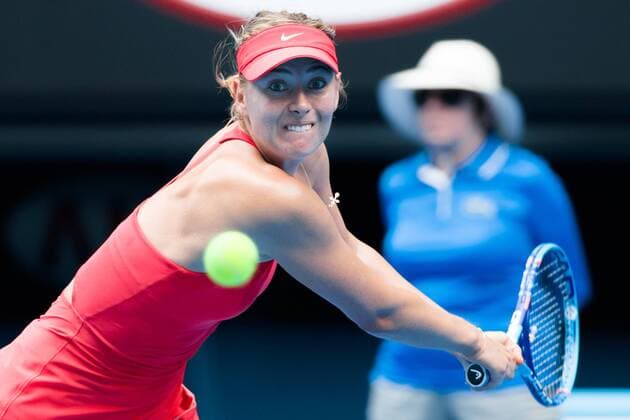 January 21, 2015: Maria Sharapova (RUS) in action in a 2nd round match on day three of the 2015 Australian Open grand slam tennis tournament at Melbourne Park in Melbourne, Australia. Sydney Low Cal Media. Tennis 2015: Australian Open JAN 21 - ZUMAc04_