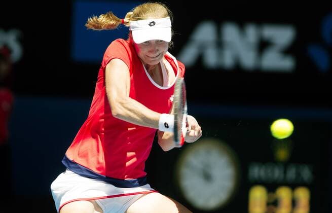 TENNIS - WTA Tennis Damen Australian Open 2015 MELBOURNE,AUSTRALIA,21.JAN.15 - TENNIS - WTA Tour, Grand Slam, Australian Open. Image shows Ekaterina Makarova (RUS).