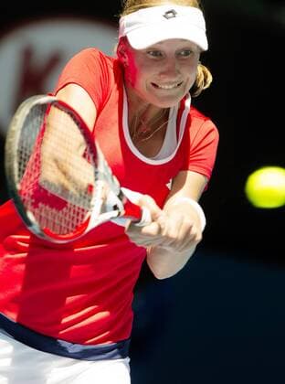 TENNIS - WTA Tennis Damen Australian Open 2015 MELBOURNE,AUSTRALIA,21.JAN.15 - TENNIS - WTA Tour, Grand Slam, Australian Open. Image shows Ekaterina Makarova (RUS).