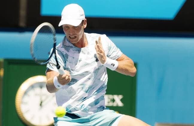 TENNIS - ATP Tennis Herren Australian Open 2015 MELBOURNE,AUSTRALIA,21.JAN.15 - TENNIS - ATP World Tour, Grand Slam, Australian Open. Image shows Tomas Berdych (CZE).