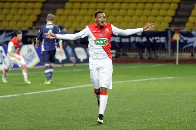 Aktuell Fußball, Frankreich, Coupe de France, AS Monaco - Evian Thonon Gaillard ANTHONY MARTIAL (ASM) - ATTITUDE - JOIE FOOTBALL : AS Monaco FC - FC Evian Thonon Gaillard TG - Coupe de France - 21 01 2015 FEPx 