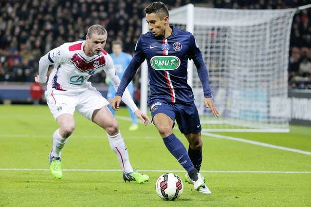Aktuell Fußball, Frankreich, Coupe de France, Paris St. Germain - Girondins Bordeaux Marquinhos (psg) Marcos Aoas Correa Paris St. Germain (PSG) - Girondins Bordeaux Coupe de France - 21 01 2015 StephaneAllamanx 