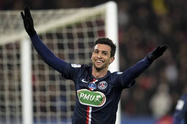 Aktuell Fußball, Frankreich, Coupe de France, Paris St. Germain - Girondins Bordeaux joie de Javier Pastore (PSG) apres son but Paris St. Germain (PSG) - Girondins Bordeaux Coupe de France - 21 01 2015 JBAutissierx 