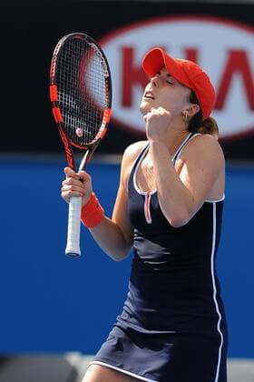 Alize Cornet (FRA) TENNIS : Open d Australie - Melbourne - 22 01 2015 TennisMagazine Panoramlc 