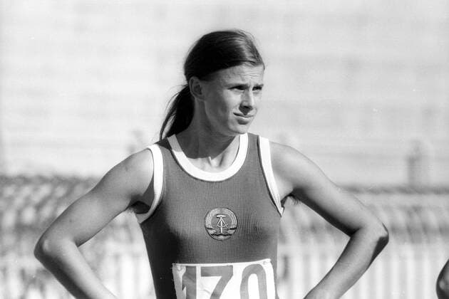 Leichtathletik-EM in Athen: Petra Vogt (DDR)