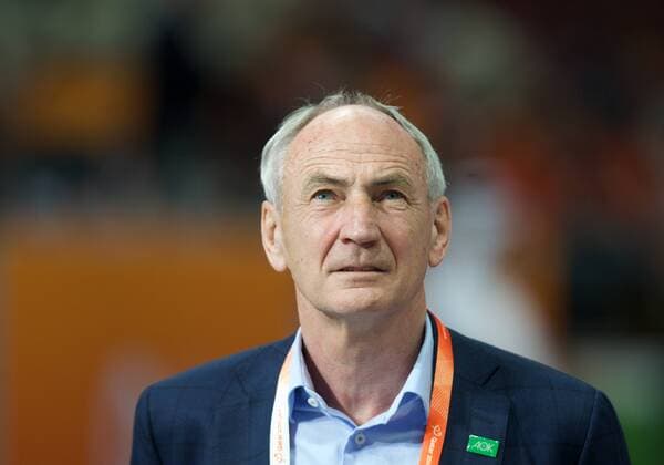 Handball Doha 22.01.2015 Weltmeisterschaften WM der Herren Männer Vorrunde Gruppe D Deutschland (GER) - Argentinien (ARG) DHB Präsident Bernhard Bauer