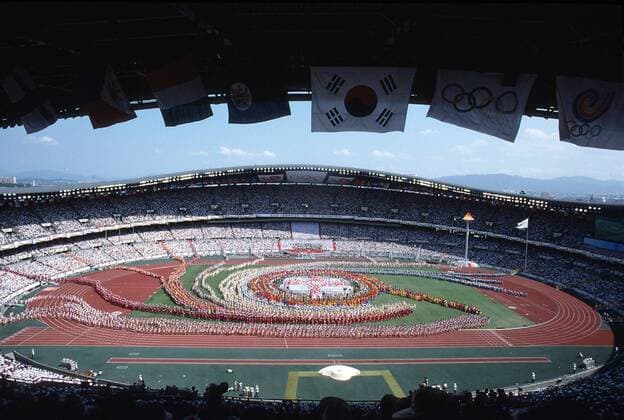 17.09.1988. Seoul, South Korea. OPENING CEREMONY from the SEOUL Olympic Games Olympische Spiele Olympia OS 1988 xACTIONxPLUSxsportsximagesx  ActionPlus880906