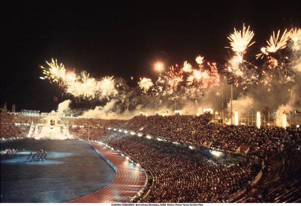 09.08.1992. Barcelona, Spain. CLOSING CEREMONY, Barcelona Olympics, 9208. xACTIONxPLUSx  ActionPlus920801