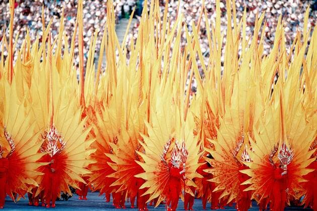 25.07.1992. Barcelona, Spain. The Opening ceremony of the 1992 Barcelona Olympic Games Olympische Spiele Olympia OS Montjuic Olympic Stadium. xACTIONxPLUSx  ActionPlus92072356