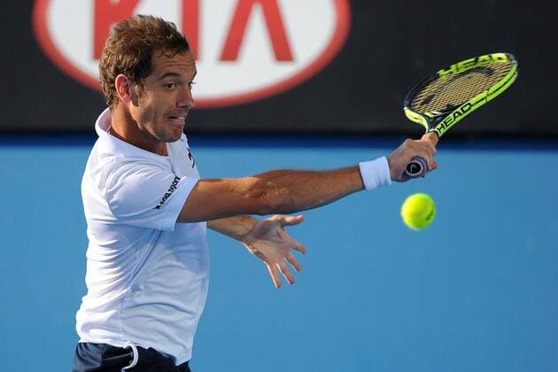 Richard Gasquet (FRA) TENNIS : Open d Australie - Melbourne - 23 01 2015 TennisMagazine Panoramlc 