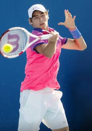 TENNIS - ATP Tennis Herren Australian Open 2015 MELBOURNE,AUSTRALIA,24.JAN.15 - TENNIS - ATP World Tour, Grand Slam, Australian Open, juniors. Image shows Fabian Fallert (GER)