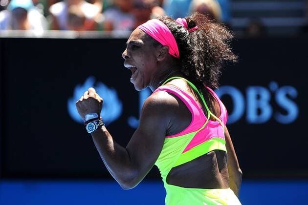 Serena Williams (USA) TENNIS : Open d Australie - Melbourne - 24 01 2015 TennisMagazine Panoramlc 