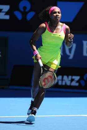 Serena Williams (USA) TENNIS : Open d Australie - Melbourne - 24 01 2015 TennisMagazine Panoramlc 