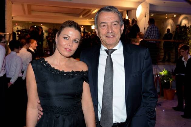 Wolfgang Niersbach und Marion Popp bei der Verleihung Deutscher Medienpreis am 23.01.2015 im Kongresshaus in Baden Baden Deutscher Medienpreis 2015 in Baden Baden 