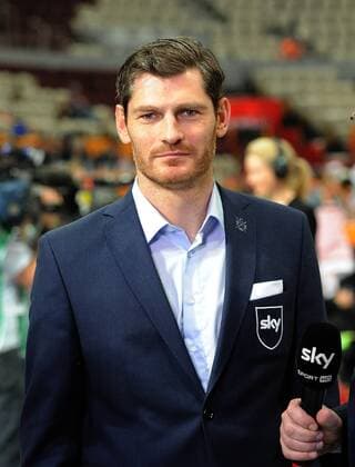 Männer Handball Weltmeisterschaft 2015 Doha Katar Doha, QAT Lusail Multipurpose Hall 24.1.2015 Deutschland vs. Saudi-Arabien Henning Fritz beim SKY-TV Foto und alle
