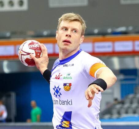 24.01.2015, Ali Bin Hamad Al Attiyah Arena, Doha, QAT, IHF, Handball Weltmeisterschaft der Herren, Gruppe C, Aegypten vs Island, im Bild Gudjon Valur Sigurdsson (ISL) during the IHF Handball World Championship WM Weltmeisterschaft group C match between Egypt and Iceland at the Ali Bin Hamad Al Attiyah Arena, Doha, Qatar on 2015 01 24. EX_PUC
