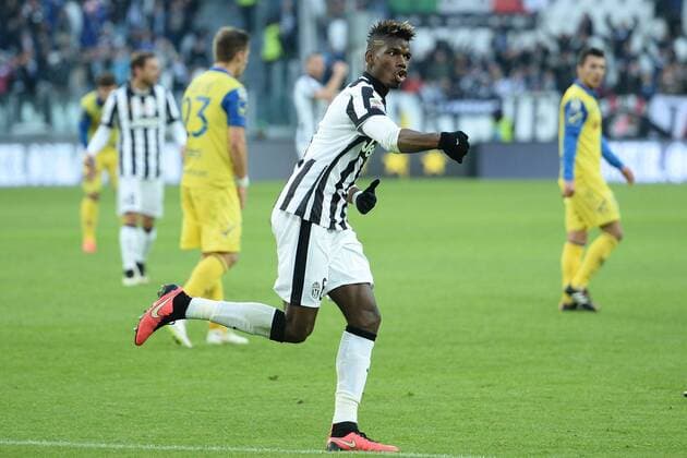 Mg Torino 25 01 2015 - campionato di calcio serie A Juventus Turin vs Chievo Verona: Torjubel Paul Pogba 