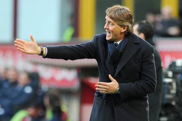 An Milano 25 01 2015 - campionato di calcio serie A Inter Mailand vs FC Turin: Roberto Mancini 
