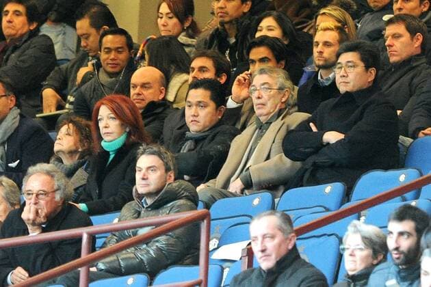 An Milano 25 01 2015 - campionato di calcio serie A Inter Mailand vs FC Turin: Erick Thohir-Massimo Moratti 
