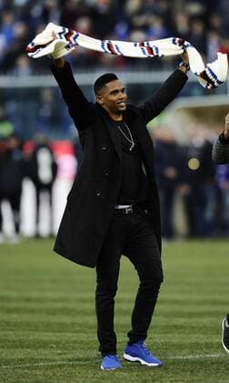 Db Genova 25 01 2015 - campionato di calcio serie A Sampdoria Genua vs US Palermo: Samuel Eto o 
