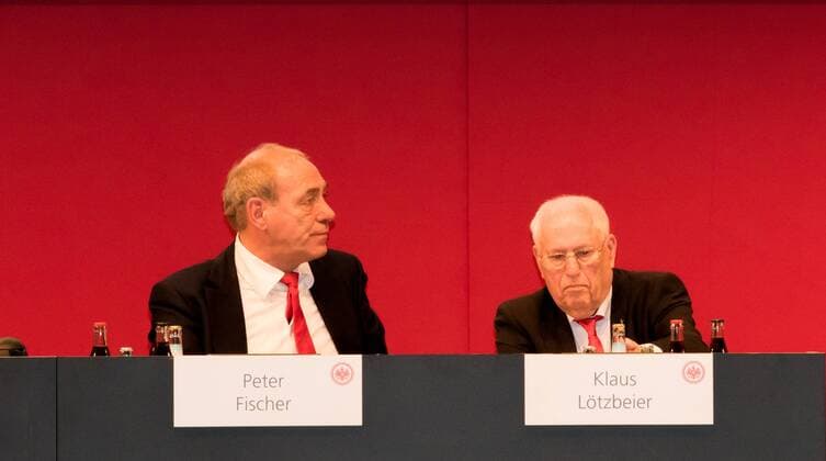 25.01.2015,xomx, Deutschland, Frankfurt am Main: Eintracht Frankfurt e.V.; Frankfurt; :Ordentliche Mitgliederversammlung Eintracht Frankfurt e.V. 2015 Eintracht Frankfurts Präsident Peter Fischer und Klaus Lötzbeier
