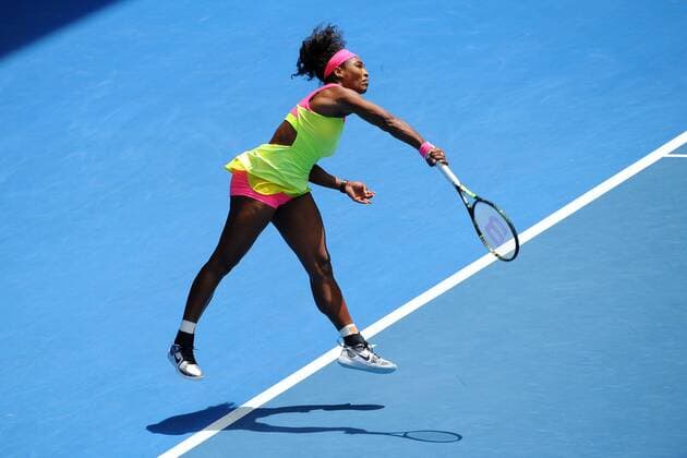 Serena Williams (USA) TENNIS : Open d Australie - Melbourne - 26 01 2015 TennisMagazine Panoramlc 