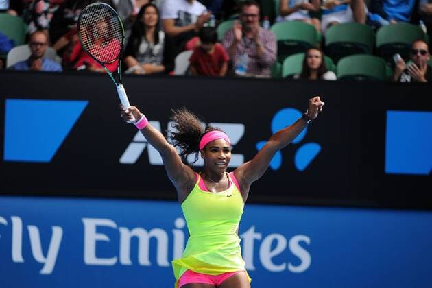 Serena Williams (USA) TENNIS : Open d Australie - Melbourne - 26 01 2015 TennisMagazine Panoramlc 
