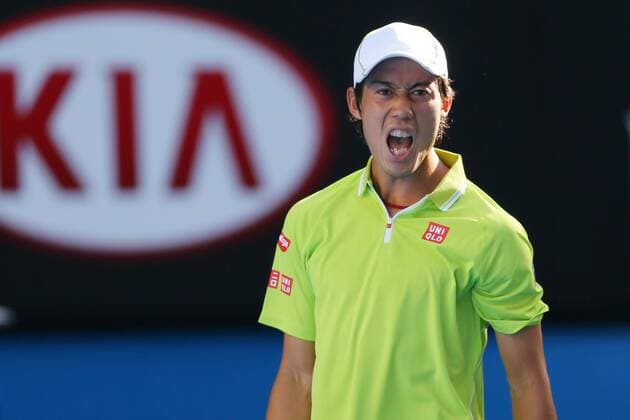 Kei Nishikori (JPN), JANUARY 26, 2015 - Tennis : 2015 Australian Open tennis tournament Men s Round 4 in Melbourne, Australia. NoxThirdxPartyxSales  (umqa020415)
