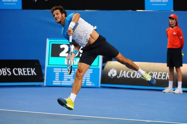 Feliciano Lopez (ESP) TENNIS : Open d Australie - Melbourne - 26 01 2015 TennisMagazine Panoramlc 