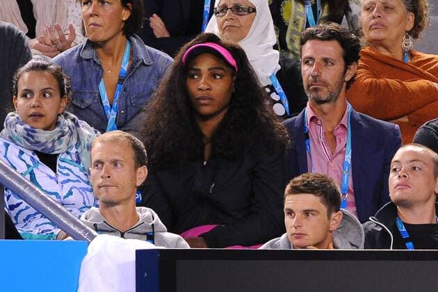 Serena Williams (USA) Patrick Mouratoglou (FRA) TENNIS : Australian Open- Melbourne - 26 01 2015 TennisMagazine 