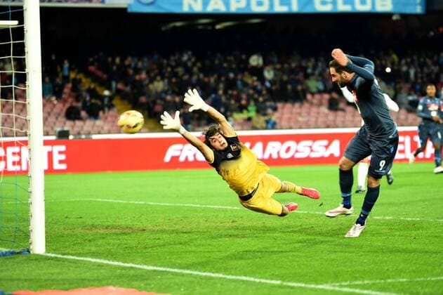 IPP20150126 Football - soccer: Serie A, SSC Neapel - CFC Genua 1893 FC, Tor durch gonzalo Higuain xHOCHxZWEIx xItalyxPhotoxPressx 