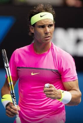 TENNIS - ATP Tennis Herren Australian Open 2015 MELBOURNE,AUSTRALIA,27.JAN.15 - TENNIS - ATP World Tour, Grand Slam, Australian Open. Image shows Rafael Nadal (ESP).