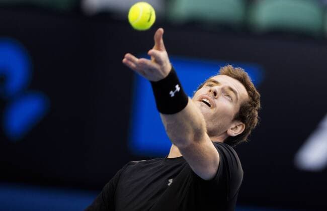 TENNIS - ATP Tennis Herren Australian Open 2015 MELBOURNE,AUSTRALIA,27.JAN.15 - TENNIS - ATP World Tour, Grand Slam, Australian Open. Image shows Andy Murray (GBR).