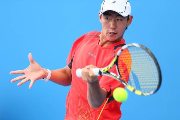 Sora Fukuda (JPN), JANUARY 27, 2015 - Tennis : 2015 Australian Open tennis tournament Junior boy s singles Round 2 in Melbourne, Australia. NoxThirdxPartyxSales  (umqa020562)
