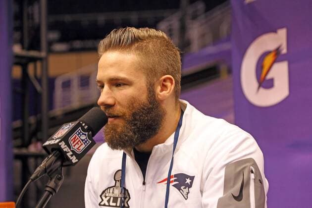 WR Julian Edelman (Patriots) - Super Bowl XLIX Media Day, US Airways Center, Phoenix