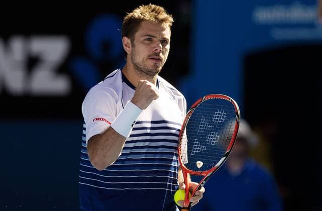 TENNIS - ATP Tennis Herren Australian Open 2015 MELBOURNE,AUSTRALIA,28.JAN.15 - TENNIS - ATP World Tour, Grand Slam, Australian Open. Image shows Stanislas Wawrinka (SUI).