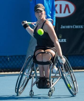 Katharina Krueger (GER) Tennis - Australian Open 2015 - Grand Slam ATP Tennis Herren WTA Tennis Damen - Melbourne Olympic Park - Melbourne - Victoria - Australia - 28 January 2015.