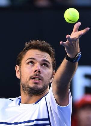 Jan. 30, 2015 - Melbourne, VICTORIA, AUSTRALIA - Switzerland s Stanislas Wawrinka in action during his semi final match on day 12 of the Australian Open tennis in Melbourne, Australia Tennis 2015 - Australian Open - Day 12 - ZUMAk106