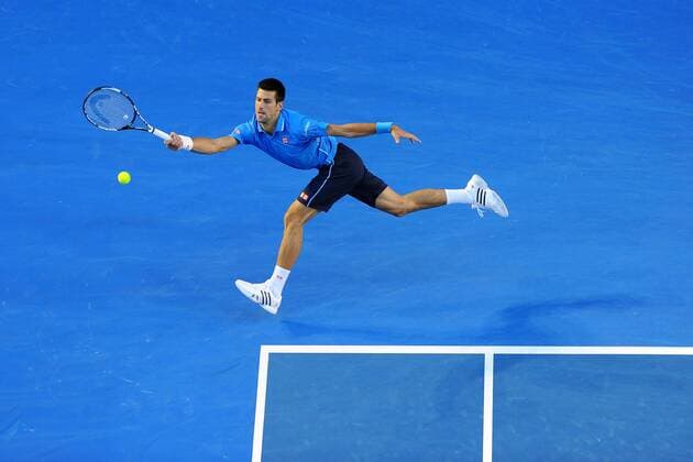 Novak Djokovic (SRB) TENNIS : Open d Australie - Melbourne - 30 01 2015 TennisMagazine Panoramlc 