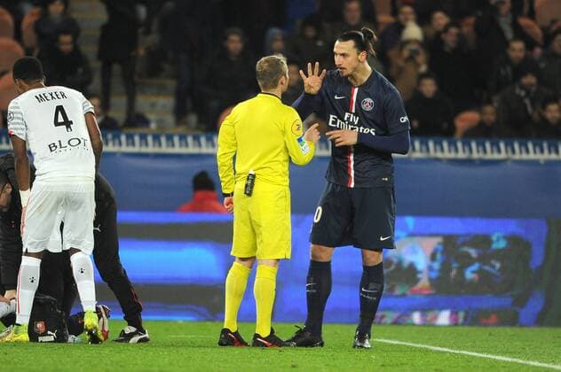 Zlatan IBRAHIMOVIC (psg) - COLERE FOOTBALL : Paris SG vs Rennes - Ligue 1 - 30 01 2015 FEP Panoramic 