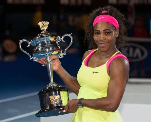 Serena Williams (USA) Tennis - Australian Open 2015 - Grand Slam ATP Tennis Herren WTA Tennis Damen - Melbourne Olympic Park - Melbourne - Victoria - Australia - 31 January 2015.