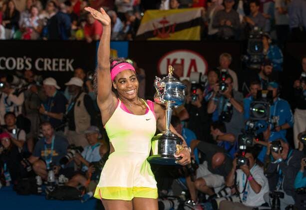 Serena Williams (USA) Tennis - Australian Open 2015 - Grand Slam ATP Tennis Herren WTA Tennis Damen - Melbourne Olympic Park - Melbourne - Victoria - Australia - 31 January 2015.